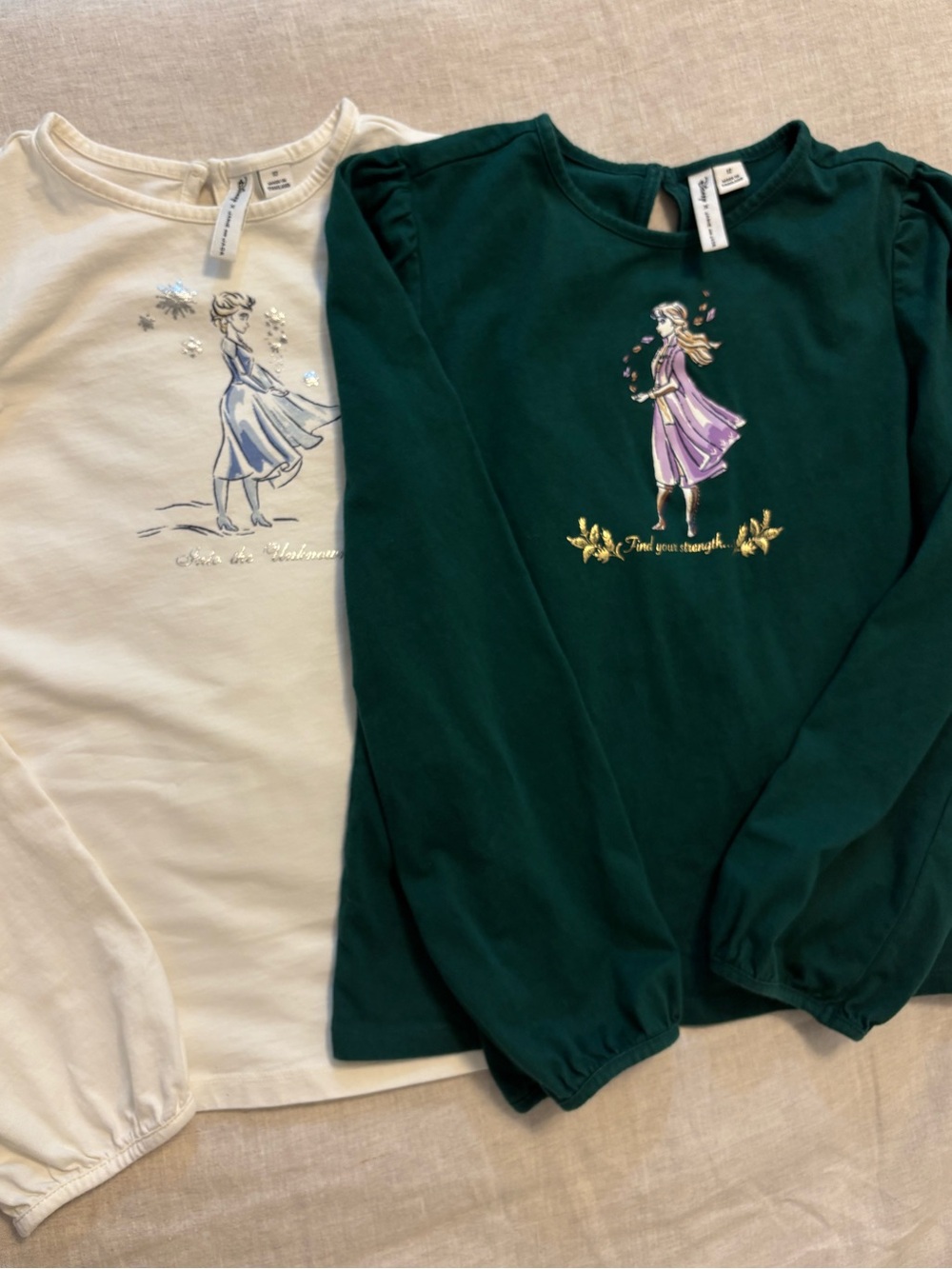 Janie and Jack x Disney Frozen Anna & Elsa Shirt Bundle Girls 12